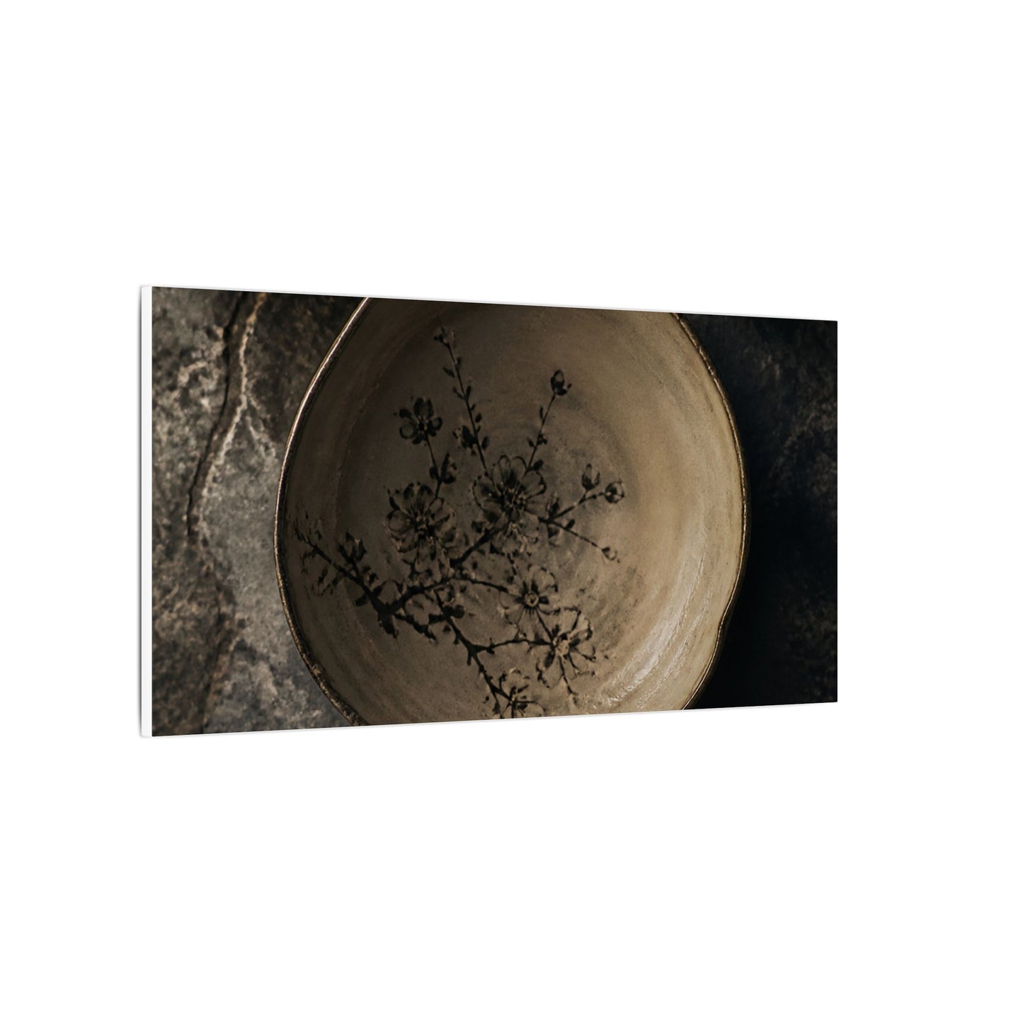 Ceramic Bowl Spring Canvas Art | Japandi Earthy Design