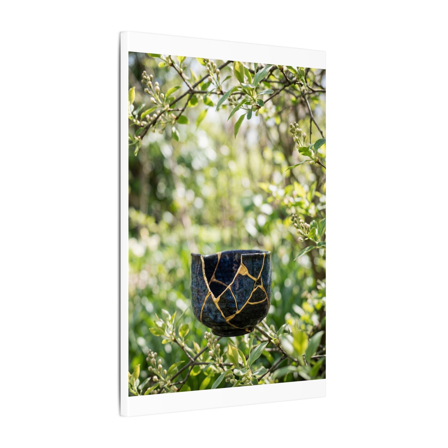Kintsugi Broken Pottery in Dappled | Broken Beauty Canvas Art