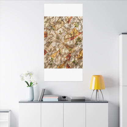 Resilient Paper Fold Canvas Art - Gold Repair Kintsugi