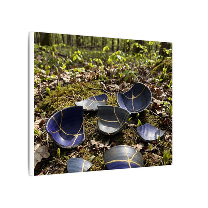 Philosophical Broken Pottery Canvas Art - Broken Beauty Kintsugi