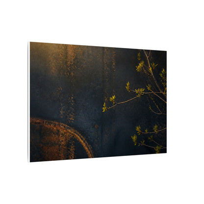 Spring Rust Patina Dark Texture Canvas Art | Moody Decor