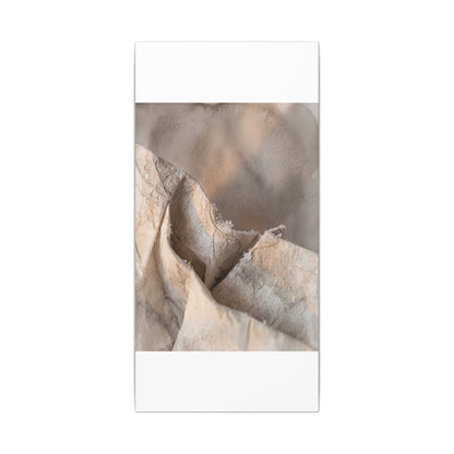 Japandi Paper Fold in Candlelight | Watercolor Canvas Art