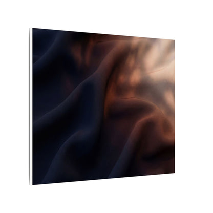 Dark Japandi Silk Drape in Dawn | Shadow Zen Canvas Art