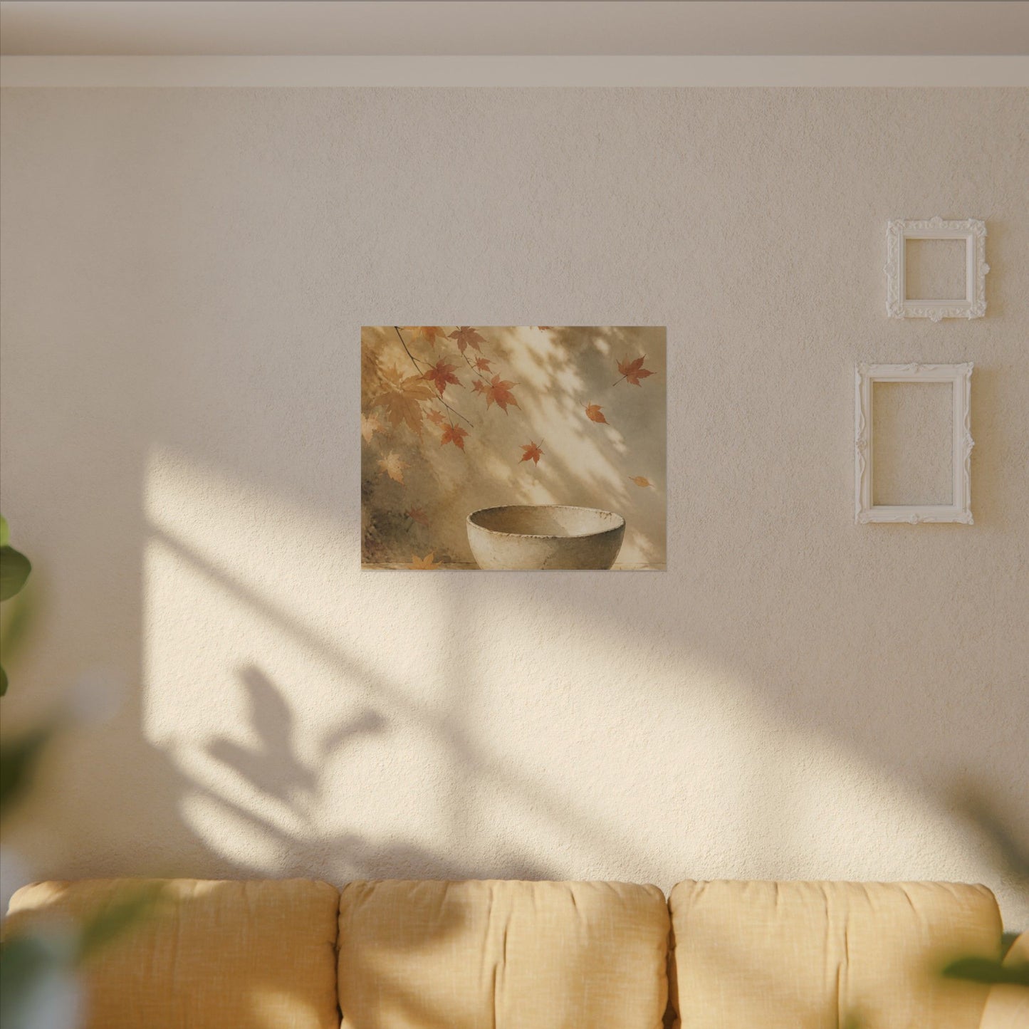 Japandi Ceramic Bowl in Dappled | Watercolor Canvas Art