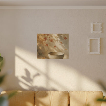 Japandi Ceramic Bowl in Dappled | Watercolor Canvas Art