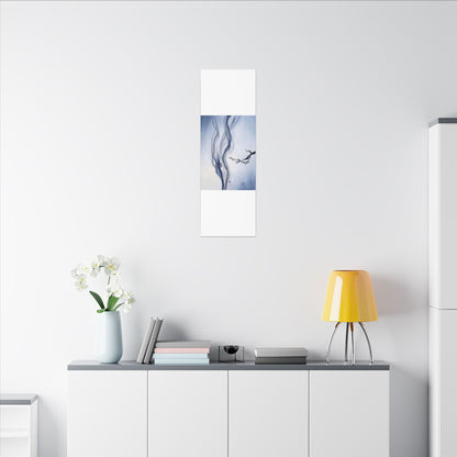 Incense Smoke Spring Canvas Art | Zen Tranquil Design