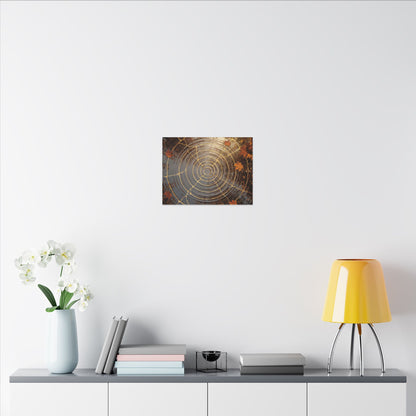 Artful Water Ripple Canvas Art - Gold Vein Kintsugi
