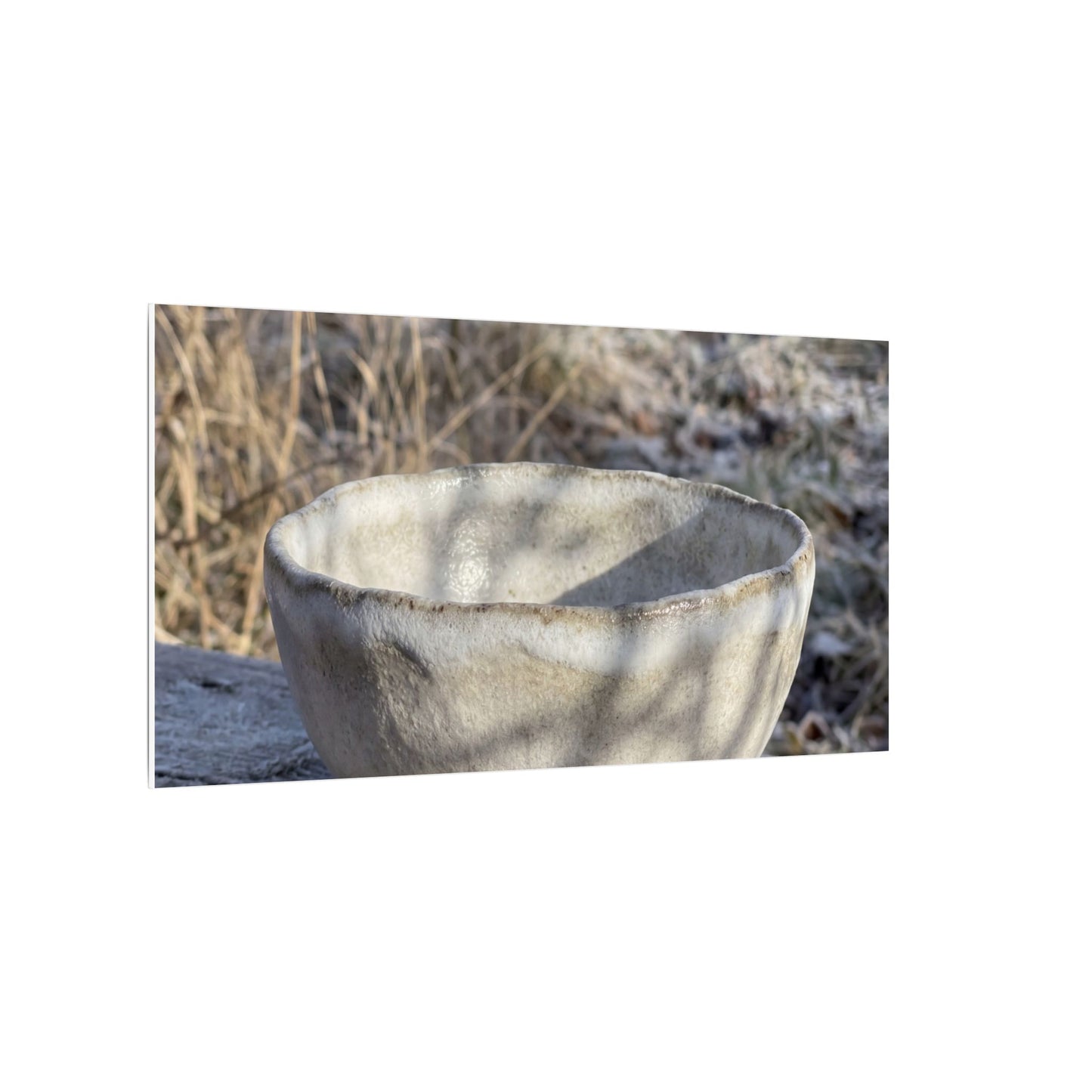 Dappled Ceramic Bowl Canvas Art - Japandi Fukinsei