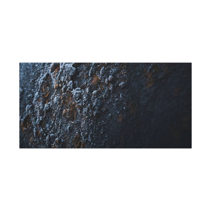 Rust Patina Canvas Art | Winter Dark Japandi Shadow Zen Art