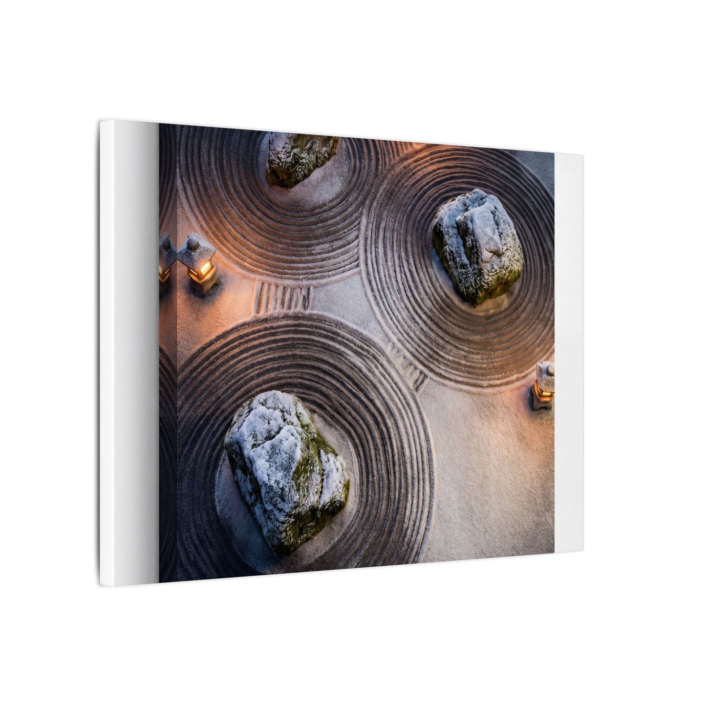 Candlelight Rock Garden Canvas Art - Japandi Ma