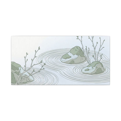 Moonlight Rock Garden Canvas Art - Japandi Ma