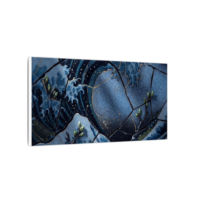 Ocean Wave Spring Canvas Art | Kintsugi Artful Design