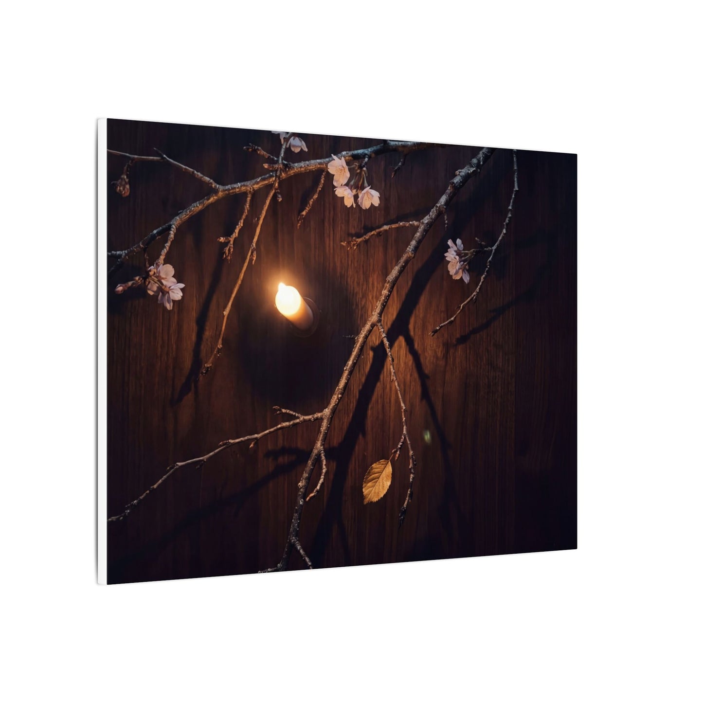 Datsuzoku Cherry Blossom Canvas Art - Dark Japandi Moody Minimal