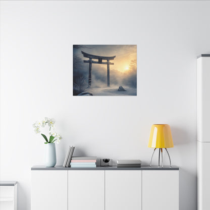 Zen Torii Gate in Golden Hour | Karesansui Canvas Art