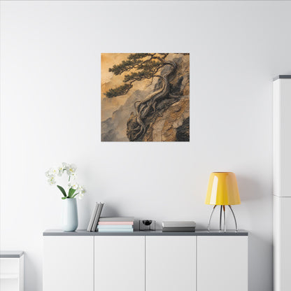 Summer Pine Tree Texture Canvas Art | Cozy Decor