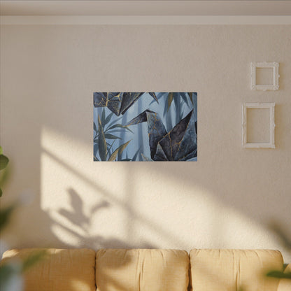 Paper Fold Canvas Art | Summer Kintsugi Crackle Gold Art
