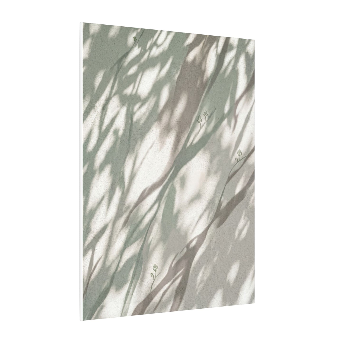 Japandi Shadow Play in Dappled | Japanese Pattern Canvas Art