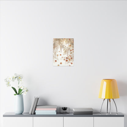 Shibui Wisteria Canvas Art - Japandi Japanese Pattern