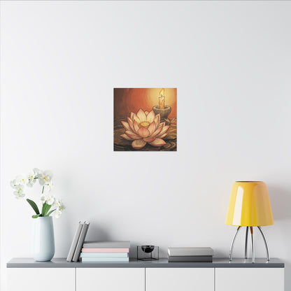 Fukinsei Dried Flowers Canvas Art - Japandi Texture