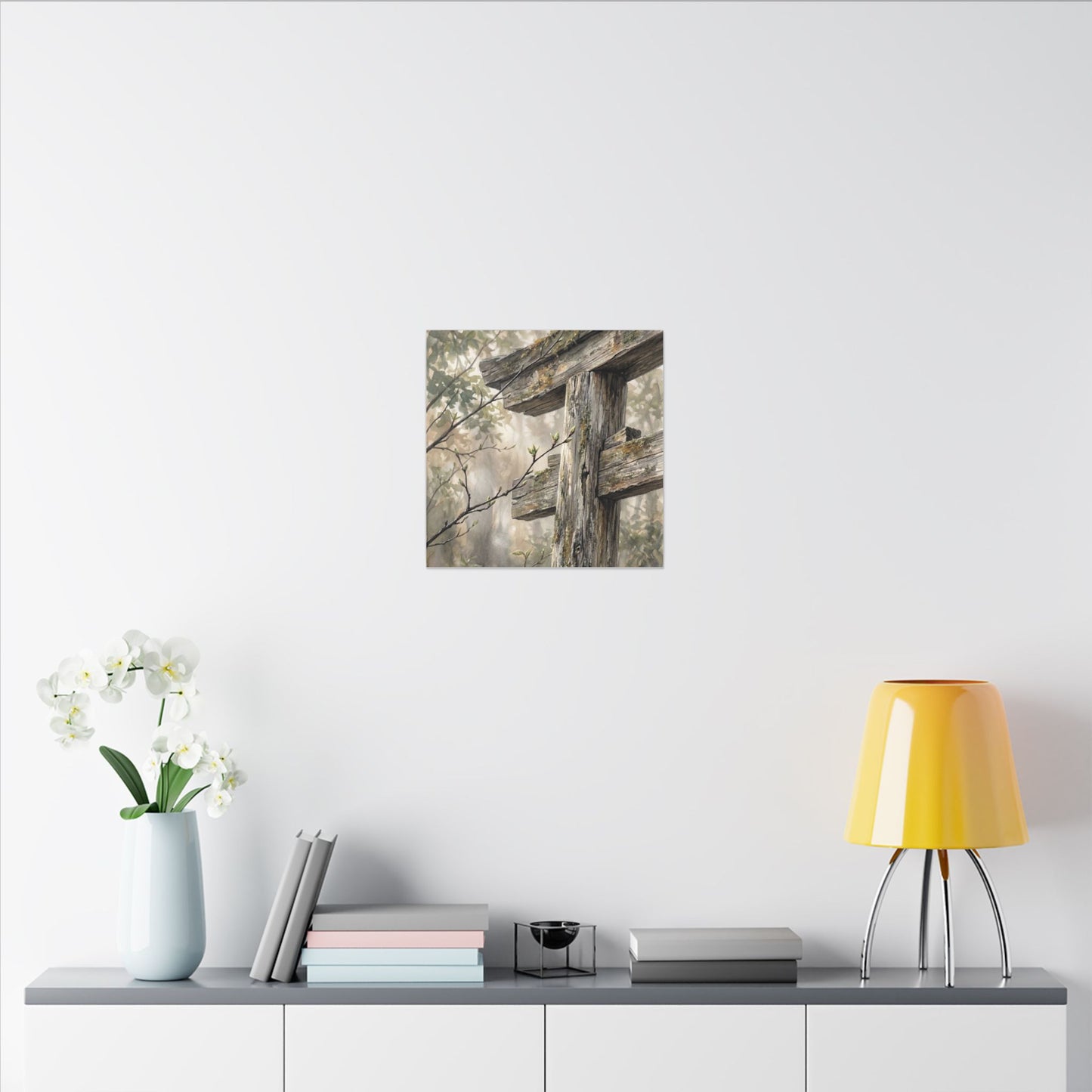 Torii Gate Spring Canvas Art | Japandi Neutral Design