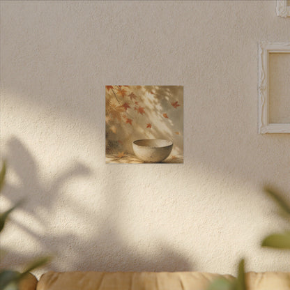 Japandi Ceramic Bowl in Dappled | Watercolor Canvas Art