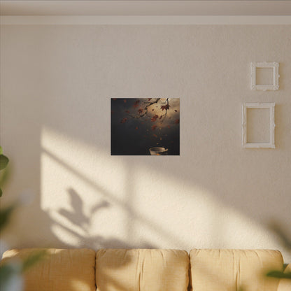 Moonlit Garden Gold Repair Canvas Art | Beautiful Kintsugi Art