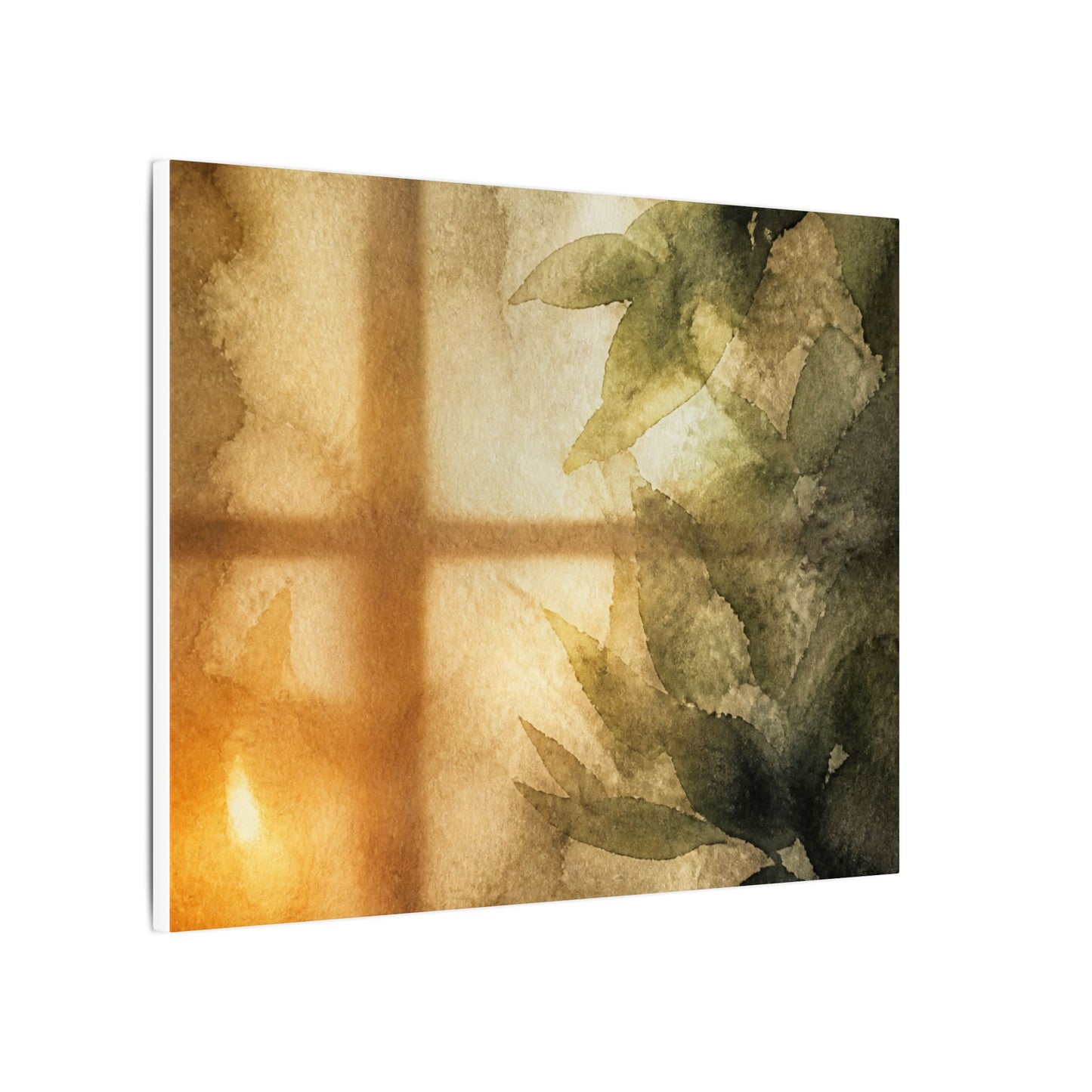 Cozy Shoji Screen Canvas Art - Watercolor Japandi