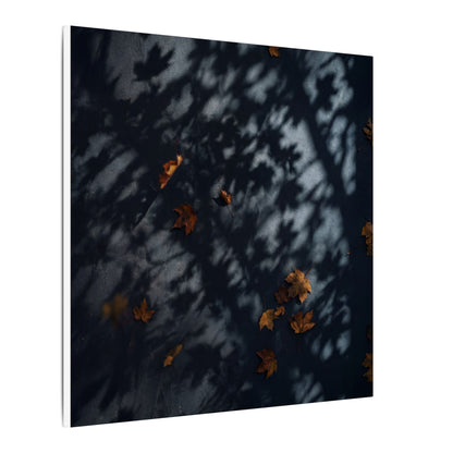 Autumn Shadow Play Shadow Zen Canvas Art | Atmospheric Decor