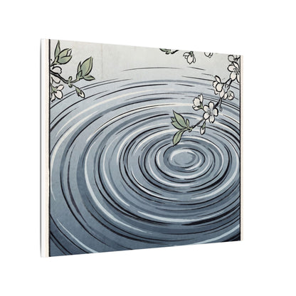 Calm Water Ripple Canvas Art - Ukiyo E Inspired Zen