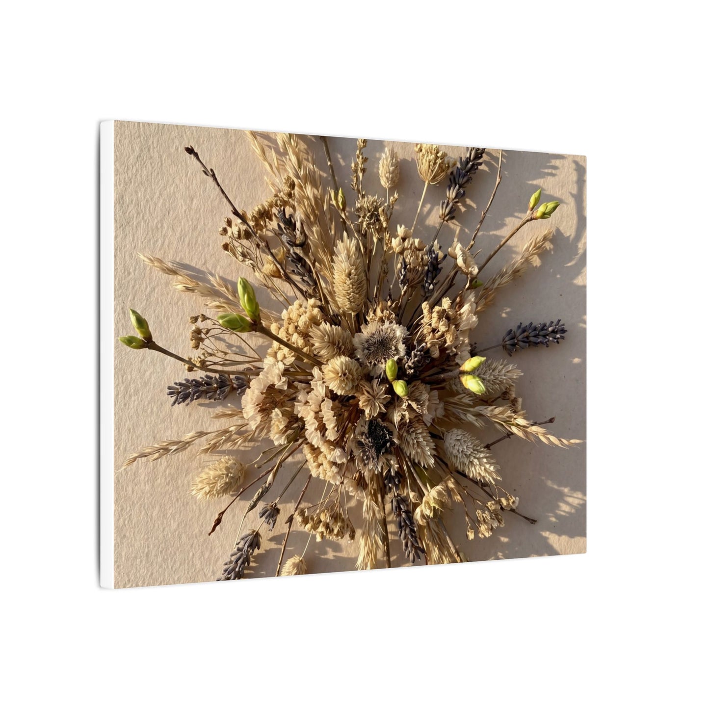 Dried Flowers Spring Canvas Art | Japandi Earthy Design
