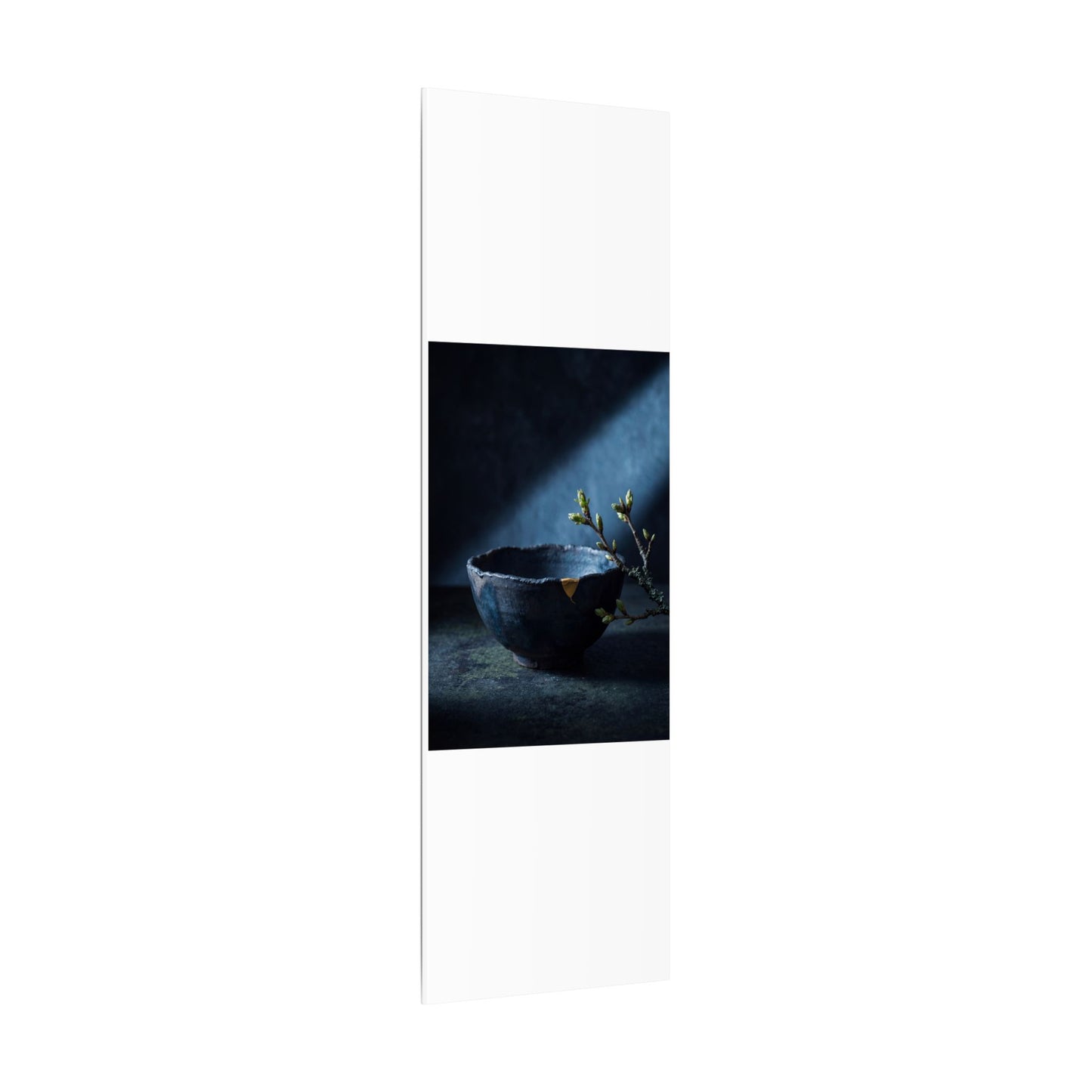 Sophisticated Ceramic Bowl Canvas Art - Shadow Zen Dark Japandi