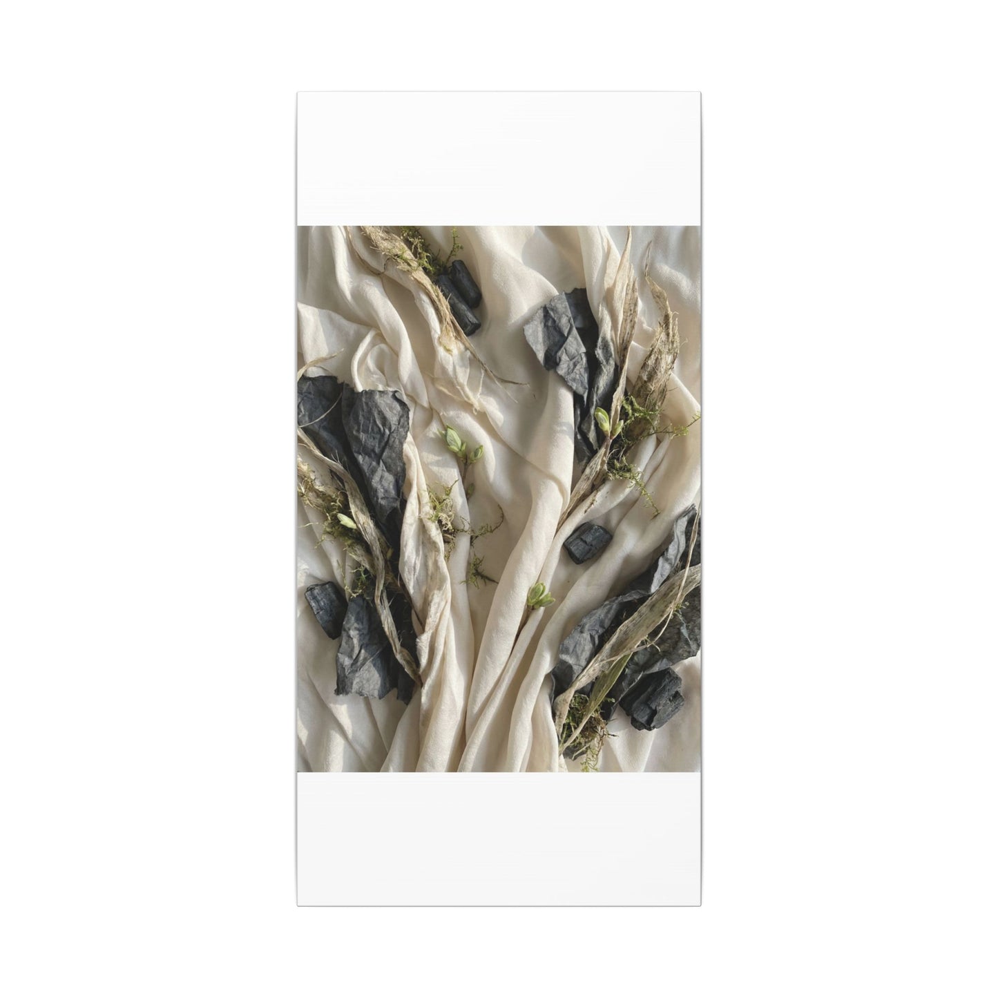 Spring Silk Drape Texture Canvas Art | Warm Decor