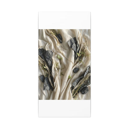 Spring Silk Drape Texture Canvas Art | Warm Decor