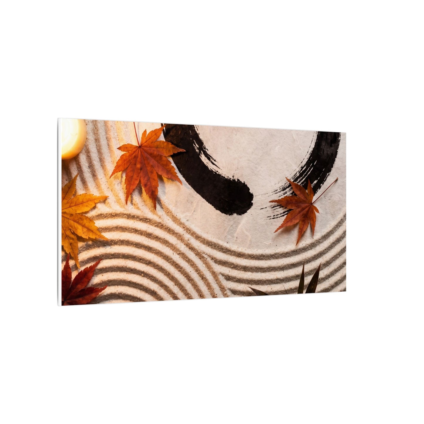 Tranquil Rock Garden Canvas Art - Enso Zen