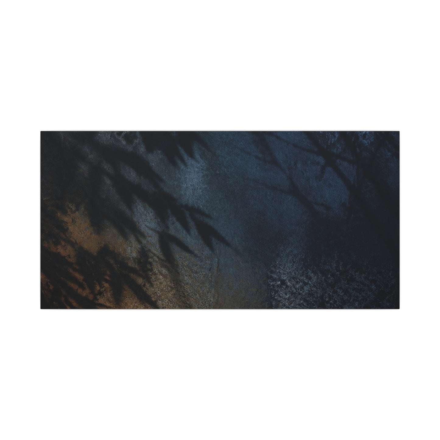 Kanso Shadow Play Canvas Art - Dark Japandi Shadow Zen