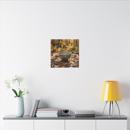 Spring Rock Garden Moody Minimal Canvas Art | Luxurious Decor