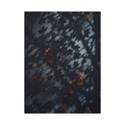 Autumn Shadow Play Shadow Zen Canvas Art | Atmospheric Decor