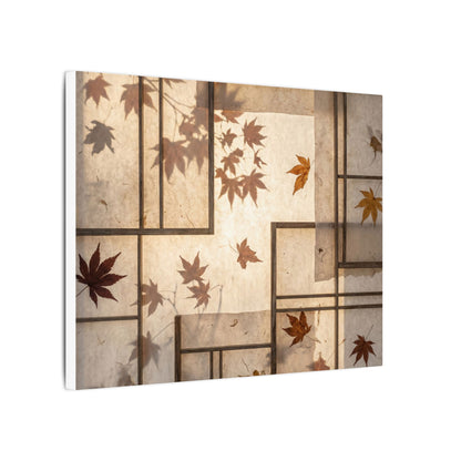 Shoji Screen Japanese Pattern Canvas Art | Neutral Japandi Art