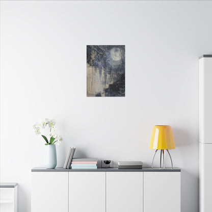 Winter Wisteria Texture Canvas Art | Elegant Decor