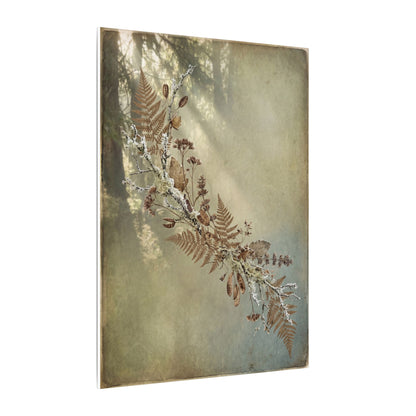 Winter Dried Flowers Forest Whimsy Canvas Art | Earthy Decor