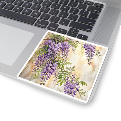 Wisteria Sticker | Spring Japandi Watercolor Art Art Print