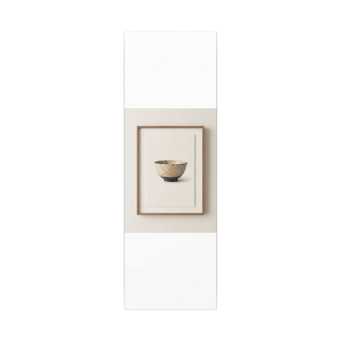 Kintsugi Charcoal Canvas Art