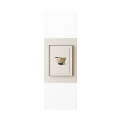 Kintsugi Charcoal Canvas Art
