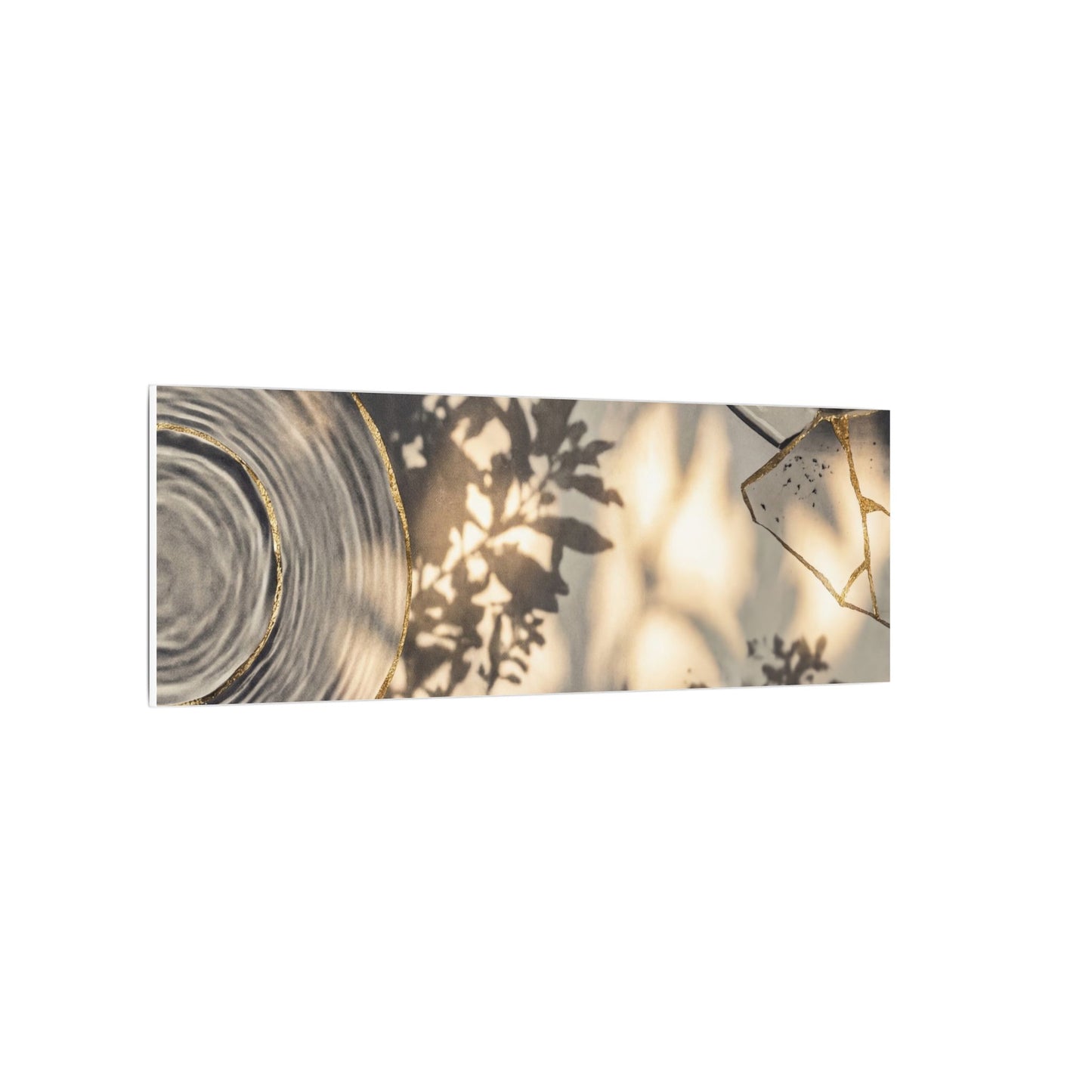Healing Water Ripple Canvas Art - Gold Vein Kintsugi