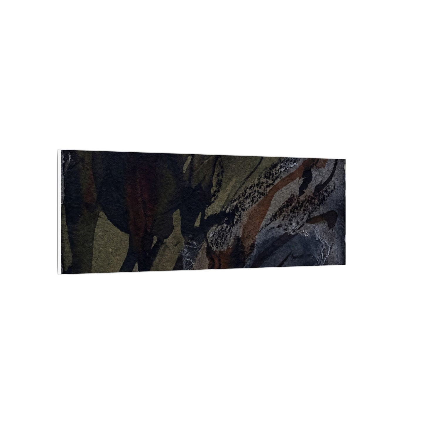 Shadow Play Winter Canvas Art | Dark Japandi Luxurious Design