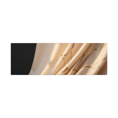 Golden Hour Silk Drape Canvas Art - Kintsugi Fukinsei