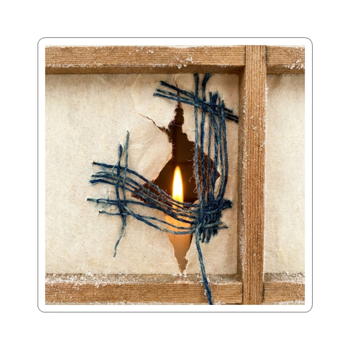 Candlelight Shoji Screen Sticker - Kintsugi Kanso