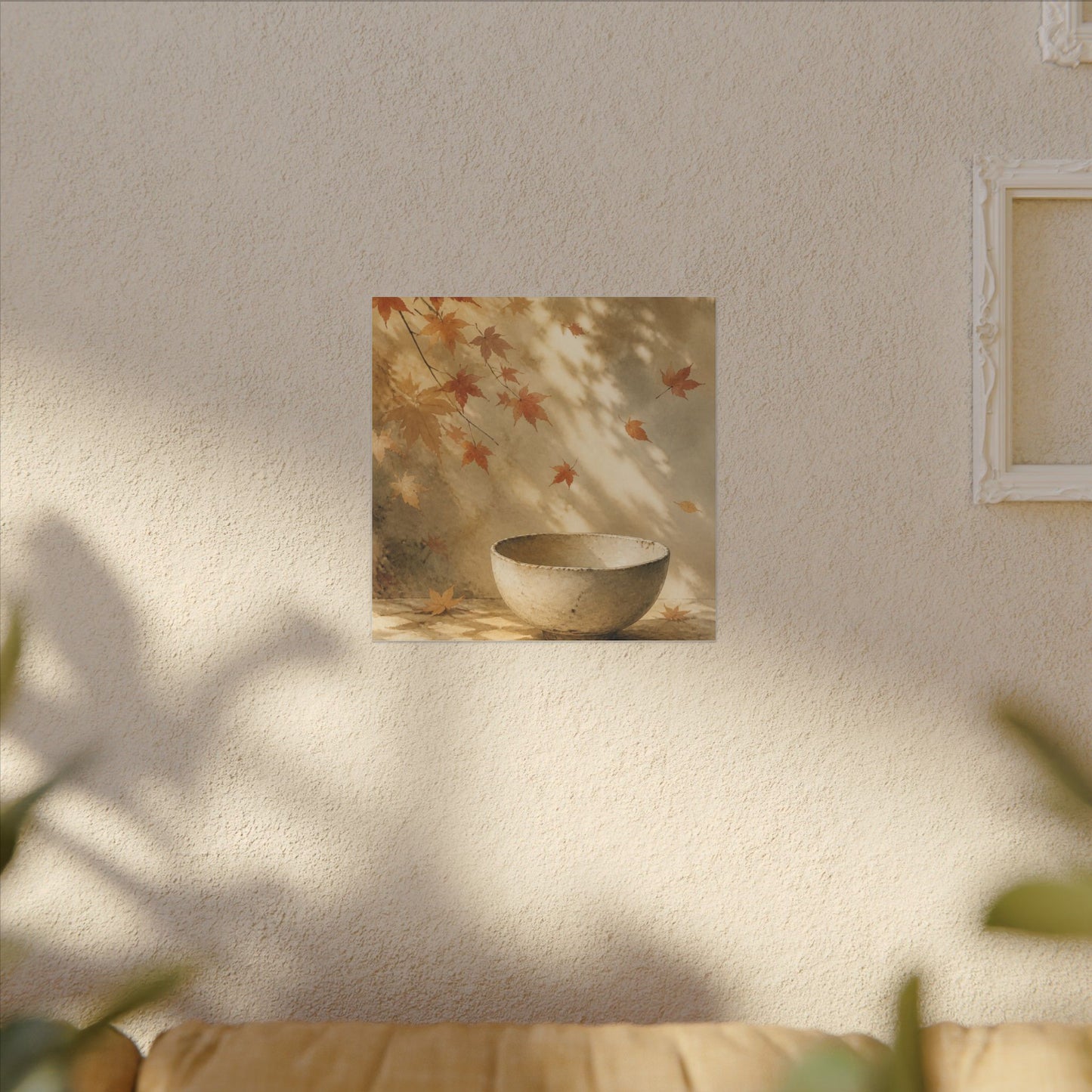 Japandi Ceramic Bowl in Dappled | Watercolor Canvas Art