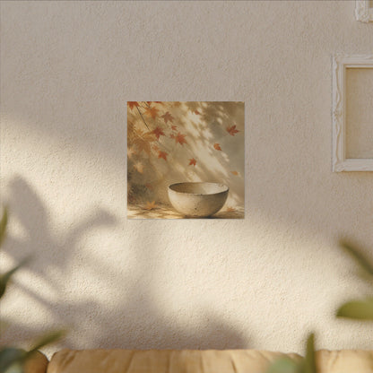 Japandi Ceramic Bowl in Dappled | Watercolor Canvas Art
