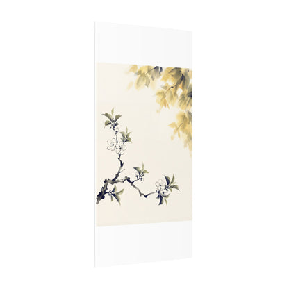 Kanso Cherry Blossom Canvas Art - Zen Sumi E
